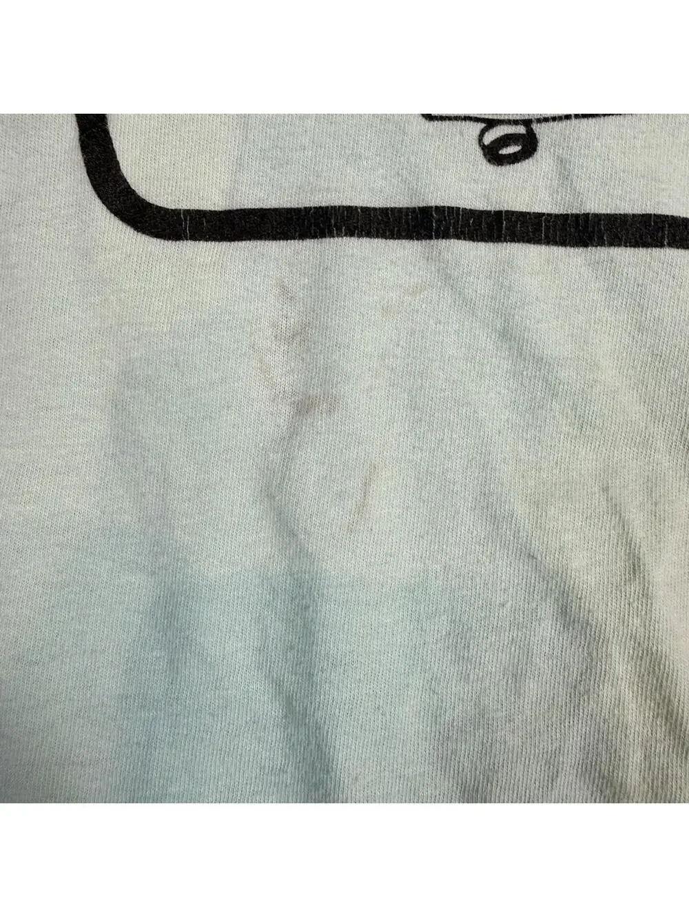 Vans white t-shirt with black logo, kids xl